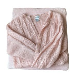 M Baby Pink Mohair Blend Cardigan 🫧